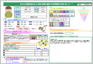 メタボン指導・帳票イメージ